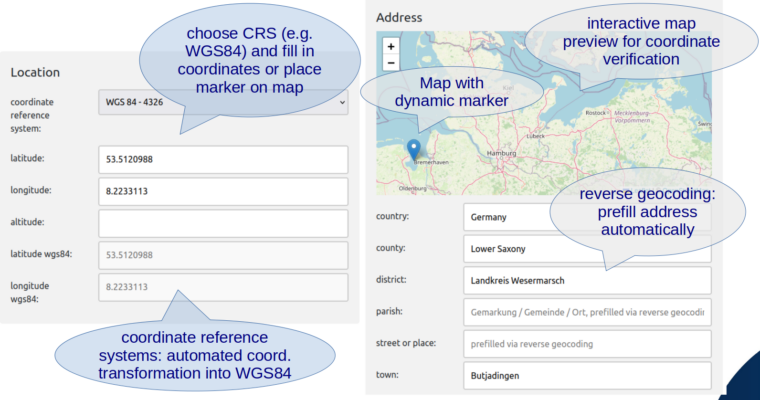New in ArboDat+ : Interactive map for easy location management